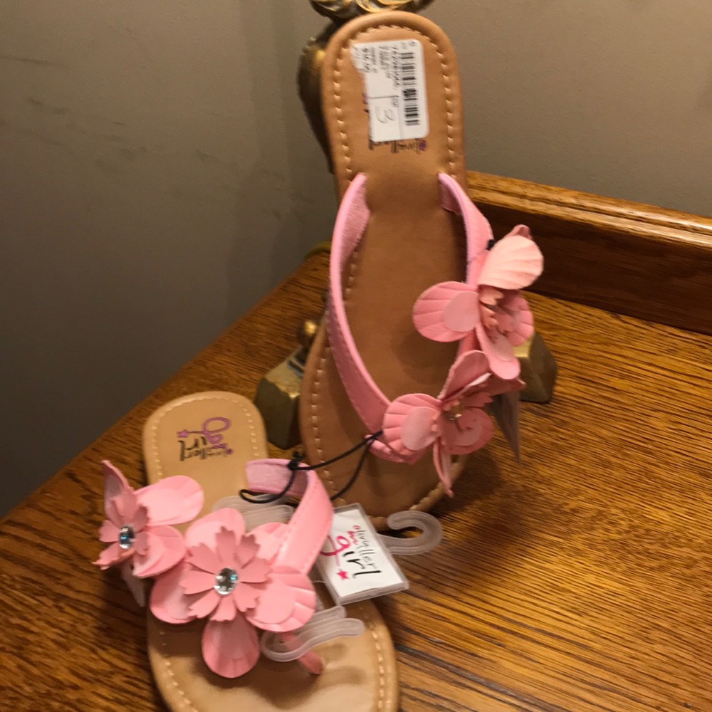Pink flops with flowers 🌸 🛍🎀